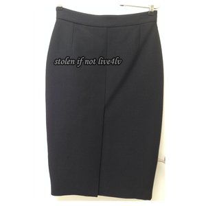 Pristine condition AUTHENTIC Gucci black pencil skirt wool/silk IT 42 US 6